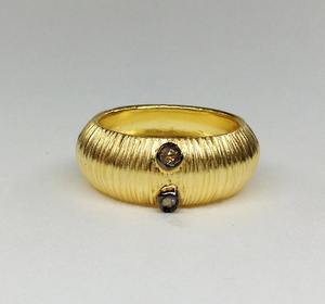 Bagues unisexes personnalisées en argent Sterling 925, plaqué or, diamant Polki, à la mode, uniques, cadeaux faits à la main, bijoux pour son mariage - Product Image 4