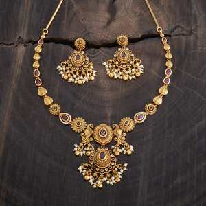 Antique Necklace 179989 Elegant and Timeless <b>Accessory</b> for <b>Wedding</b> Occasions - Product Image 2