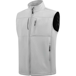 Gilets d'hiver décontractés pour hommes en toile polyester/coton avec doublure polaire, double fermeture éclair, imperméables et coupe-vent - Product Image 1