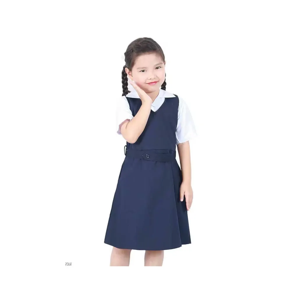 Fabrik Direktverkauf Baumwolle weiche bequeme Schuluniform für Kinder Grundschuluniform-Set