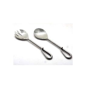 Servidor de ensaladas de acero inoxidable, juego de cubiertos de Metal, cuchara y tenedor para servir ensalada, nuevo diseño - Product Image 6