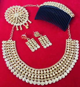 2024 Best Buy Ready Ship 24K Gold Plated Vintage Style Fashion Earrings Jewelry <b>Set</b> Indian Inspired Daily Life Copper - Product Image 1