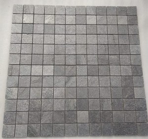 Silver Grey Slate Stone Mosaic Panels Cheap Natural Stacked Culture Stone for Wall Cladding <b>Decorative</b> <b>Tile</b> for Hotel Split - Product Image 5