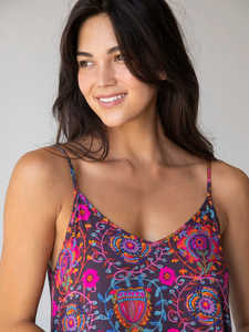 ชุดเดรสยาวคอวีสำหรับผู้หญิง, ใหม่2024ชุดเดรสยาวพิมพ์ลายแขนกุดใส่วันหยุดพักผ่อน - Product Image 2