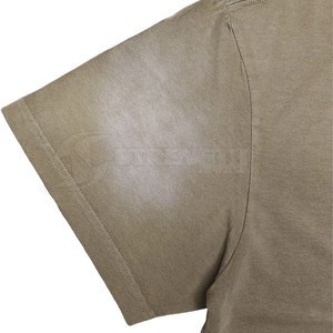 เสื้อยืดคอตตอน 100% แบบวินเทจ ล้างสีด้วยกรด สั่งทำพิเศษ ทรงหลวม คอกลม - Product Image 4