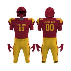 Maillots de football américain durables et respirants à manches courtes |   Équipement d'entraînement et de match pour usines OEM/ODM - Product Image 1