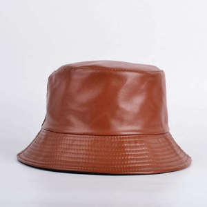 New Design Reversible Fisherman Hat for Summer Breathable Streetwear Leather Bucket Hats with Custom Logo by Power Hint - Product Image 3