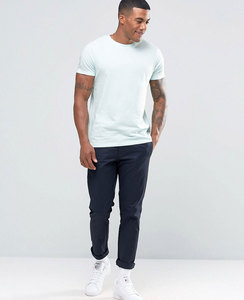 T-shirt de sport pour homme en coton premium, coupe ajustée, col en V, style streetwear, logo personnalisé, OEM ODM, coupe ample, faible MOQ, directement de l'usine - Product Image 4