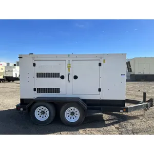 Used 100kW Diesel Industrial Generator Set with <b>Voltage</b> Selector Switch Trailered Commercial Standby - Product Image 2