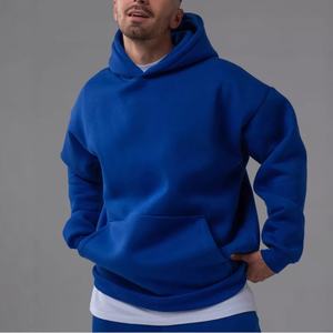 Vente à chaud de sweats à capuche surdimensionnés pour hommes vêtements d'extérieur de haute qualité de qualité supérieure avec confort solide sweats à capuche surdimensionnés de confort solide - Product Image 5