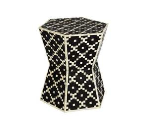 Table basse contemporaine en os incrusté, base en bois massif, multifonctionnelle, taille personnalisée, luxe, pour mariage - Product Image 1