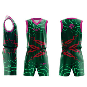 Camiseta de baloncesto de alta calidad con impresión digital, camisetas y pantalones cortos, Camiseta deportiva para hombre, camisetas personalizadas - Product Image 4