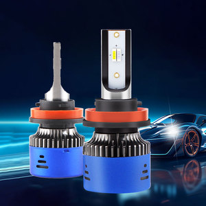 Faros delanteros Led de varios colores 8000K Blanco <span class=keywords><strong>Azul</strong></span> profundo Color claro H7 H4 H11 9005 9006 Luz automotriz multicolor - Product Image 2