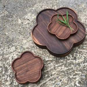 PROPÓSITOS Plato de ensalada de madera Bandeja de servicio Caja de pino Tema de amor Barco ovalado Dulces Galletas Comida Fruta Decoración del hogar Regalo - Product Image 1