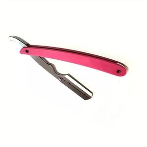 Maquinilla de afeitar profesional de borde recto con cuchillas individuales, maquinilla de afeitar recta para peluquero, venta al por mayor - Product Image 3