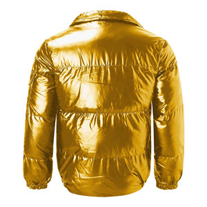 Chaqueta de Invierno Acolchada para Hombre, Personalizada, de Alta Calidad, con Cuello Alto, Impermeable, Rellena de Algodón, para Actividades al Aire Libre - Product Image 6