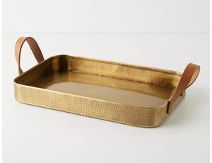 Plateau de service traditionnel en métal et aluminium parfait pour les rituels de mariage et les célébrations de festival - Product Image 2