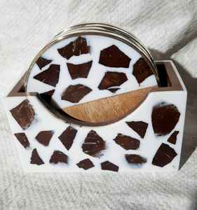 Ensemble classique de sous-verres ronds en bois de qualité supérieure pour tapis et coussinets d'hôtels à vendre - Product Image 5