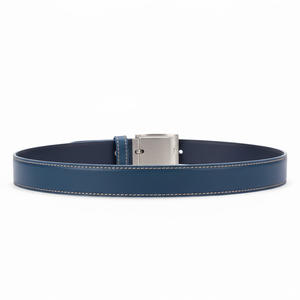 Ceinture en cuir véritable pour hommes Bracelet décontracté en cuir de vachette fait à la main Acier OEM Logo personnalisé Design Business Fashion Personnalisable - Product Image 2