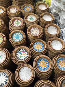 Luxury rattan mop <b>tray</b> Vietnam origin for serving wine cheese parties or enhancing living room aesthetics unique decorative item - Product Image 6