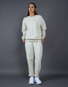 Ensemble de sweatshirts à capuche de jogging unisexe pour hommes à logo personnalisé pantalons de survêtement d'hiver à la mode fermeture à cordon logo avant - Product Image 3