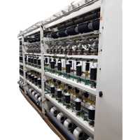 Machine à enduire à grande vitesse Menegatto M2000 avec 160 broches, puissance 15/25 kW, pour enduire le Lycra/Nylon/Coton