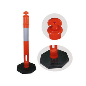 Venta fresca de la mejor calidad T-Top Traffic PE Delineator Post Bolardos de carretera de plástico PVC con base de goma - Product Image 5