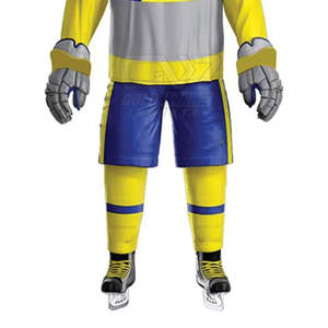 เครื่องแบบฮ็อกกี้น้ำแข็ง100% ชุดยูนิฟอร์มโพลีเอสเตอร์งานตามสั่งขนาดสบาย - Product Image 5