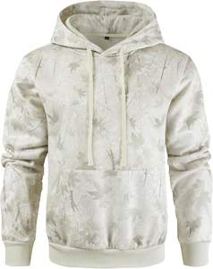 Sweat-shirts à capuche personnalisés décontractés à la mode en polyester et coton, unis, surdimensionnés, à sublimation florale, vierges pour hommes et femmes, automne - Product Image 2