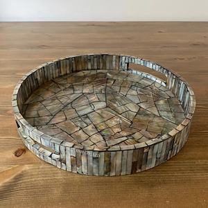 Plateau de service d'incrustation en nacre, personnalisé, nouvelle conception, meilleure qualité, fabriqué à la main du Vietnam, vente en gros - Product Image 3