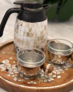 Tetera de decoración de nácar hecha a mano, tetera árabe de lujo para café y agua - Product Image 2