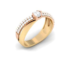 Auténtico anillo de diamante solitario de oro de 18 quilates para mujer Anillo de compromiso y boda certificado IGI - Product Image 6