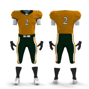 Nuevo Conjunto de Uniforme de Fútbol Americano para Hombre, Secado Rápido, Alta Calidad, Jersey Deportivo y Pantalones Cortos, Manga Corta, OEM para Adultos - Product Image 1