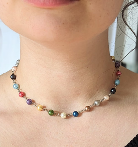 Eras Inspired Handmade Taylor Swiftie Pearl Necklace and <b>Keepsake</b> Friendship Bracelet - Product Image 2