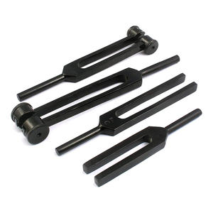 Juego de diapasones negros de 128 Hz con vibración de sonido para salud médica, hecho de aleación de aluminio y acero inoxidable para precisión - Product Image 2