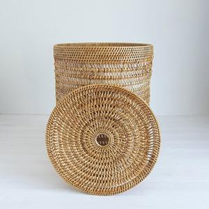 Decorative <b>gift</b> <b>hamper</b> baskets sustainable rattan basket bin <b>hampers</b> storage container bins - Product Image 6