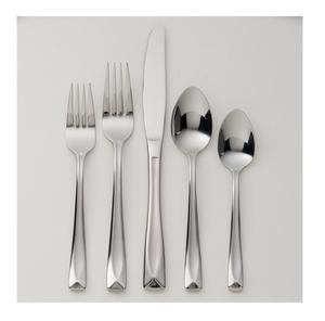 Ensemble exclusif de 5 pièces de couverts en métal, fourchette, cuillère et couteau, design en relief, acier inoxydable miroir, couverts de table en provenance d'Inde 2025 - Product Image 1