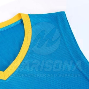 Camiseta de Baloncesto de Alto Rendimiento, Personalizada, Transpirable, Talla Grande, Color Sólido, 100% Poliéster, Sin Mangas, Ropa Deportiva - Product Image 4