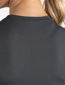 Vente en gros T-shirts femme couleur unie haute qualité T-shirts femme coupe ajustée T-shirts femme logo personnalisé - Product Image 3