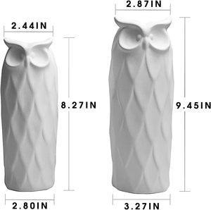 Vase à fleurs au design exclusif de hibou vase à fleurs en céramique pour table et bureau Flore et maison - Product Image 5