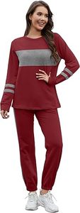Ensemble de survêtement athlétique en velours respirant 2 en 1 pour femmes automne motif solide sweat à capuche zippé rayures pantalons de survêtement tenue avant - Product Image 5