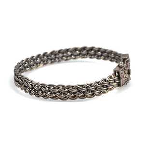 925 Sterling <b>Silver</b> Braided <b>Cuff</b> <b>Bracelet</b> Fashion Basket Design for Women - Product Image 3