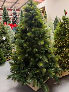 New Design <b>Artificial</b> Flocked Pine Christmas <b>Tree</b> with Warm White LED Lights Realistic Holiday Decor for <b>Indoor</b> Use - Product Image 2