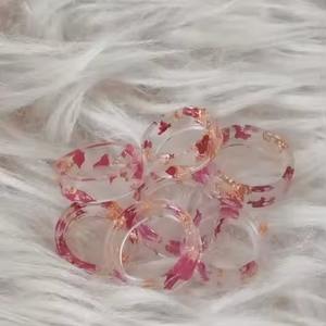 Handmade resin napkin <b>rings</b> with earthy texture and natural tones <b>for</b> cozy home dining experiences - Product Image 4