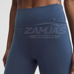 Pantalones de yoga de diseño personalizado para mujer, talla grande, hechos de spandex y poliéster, pantalones ajustados de yoga de estilo único para mujer - Product Image 4