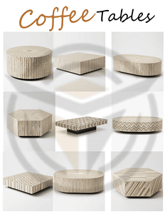 โต๊ะกาแฟไม้ฝังกระดูกสั่งทำพิเศษ ทนทาน ทันสมัย งานฝีมือ รูปทรงกลมและหกเหลี่ยม เฟอร์นิเจอร์ห้องนั่งเล่นสุดหรู ผู้ส่งออก - Product Image 6