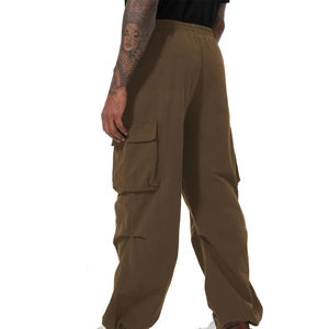 Pantalon cargo, collection hiver, nouveau pantalon décontracté slim fit, couleur unie simple, taille jeune, respirant, style bas, devant - Product Image 6