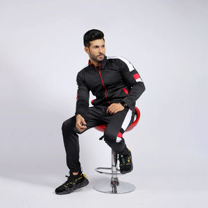 2025 derniers hommes Full Zip survêtement à manches longues en cours d'exécution avec impression solide technique bonne qualité respirant Traclksuit pour unisexe - Product Image 4