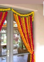 Banyak Grosir Tali Bunga Marigold Dekoratif Buatan India untuk Dekorasi Pesta Pernikahan Natal