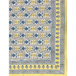 King Size 100% Cotton Hand Block Printed Double Bedsheet Pillow Covers Eco-Friendly Floral <b>Comforter</b> <b>Set</b> for Home 3pcs <b>Set</b> - Product Image 2